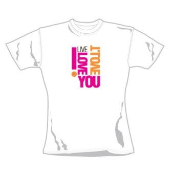 Koszulka T.Love I Love You (White, Women's, Size: XS) Merchlabel