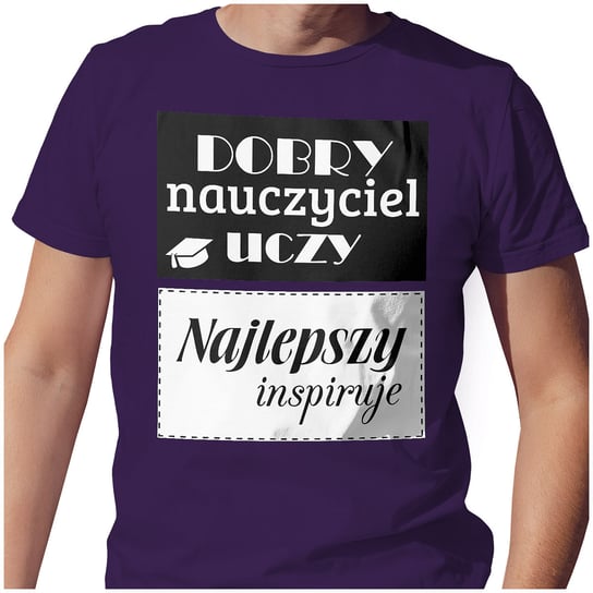 KOSZULKA T-SHIRT 2XL DZIEŃ NAUCZYCIELA NAJLEPSZY NAUCZYCIEL INSPIRUJE PolskaKoszulka