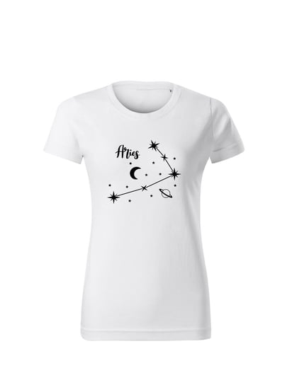 Koszulka T-shirt Biała znak zodiaku Baran Hafna