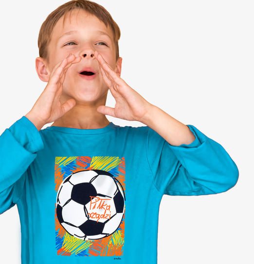 Koszulka T-Shirt Chłopięcy Dziecięcy Z Długim Rękawem Piłka Rządzi Endo 146 Endo