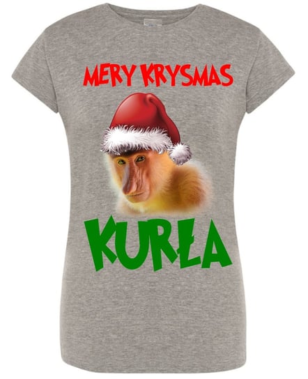 Koszulka T-Shirt damski Merry Krysmas Kurła Nosacz Święta S Inna marka