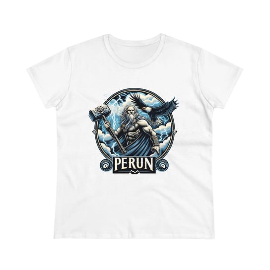 Koszulka T-shirt damski nadruk BÓG SŁOWIAŃSKI PERUN XL slavmod