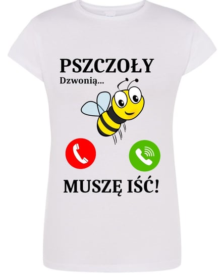 Koszulka T-Shirt damski nadruk Pszczoły Dzwonią Muszę Iść! XXL Inna marka