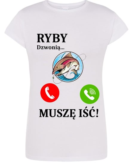 Koszulka T-Shirt damski nadruk Ryby Dzwonią Muszę Iść! XXL Inna marka