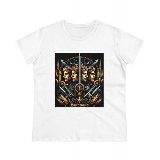 Koszulka T-shirt damski nadruk SŁOWIAŃSKI BÓG ŚWIATOWID XL slavmod