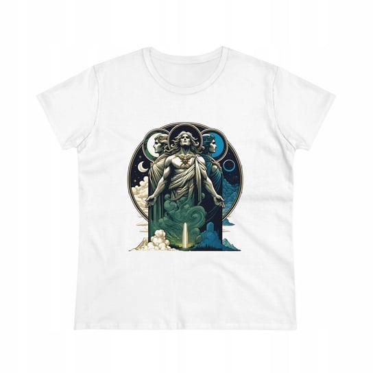 Koszulka T-shirt damski nadruk SŁOWIAŃSKI BÓG TRIGLAW XL slavmod