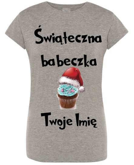 Koszulka T-Shirt damski świąteczna babeczka Idealny Prezent L Inna marka