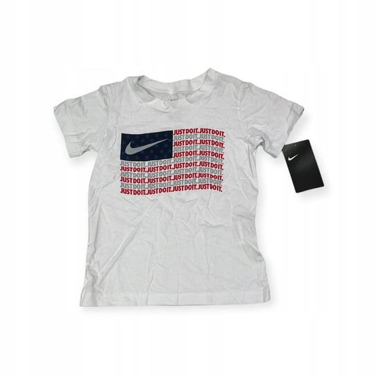 Koszulka t-shirt dla chłopca biały Nike 4/5 lat Nike