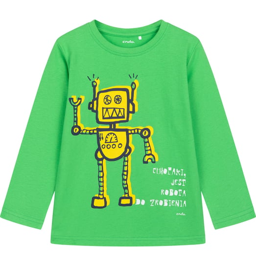 Koszulka T-shirt dziecięca chłopięca długi rękaw bawełna Ro-Robota 122 Endo Endo