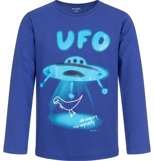 Koszulka t-shirt dziecięca Chłopięca z Długim Rękawem 146 UFO bawełna  Endo Endo