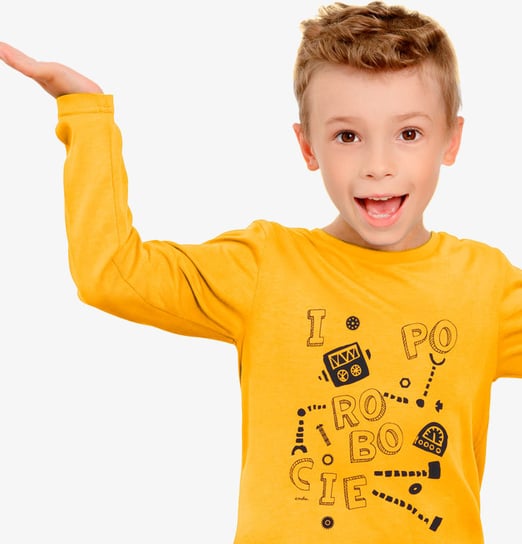 Koszulka T-Shirt Dziecięca Chłopięca Z Długim Rękawem Po Robocie! 140 Endo Endo