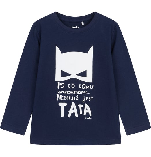 Koszulka T-shirt dziecięca chłopięca z długim rękawem  Tata Batman 104 Endo Endo