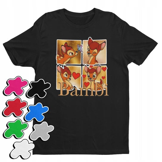 Koszulka T-Shirt Dziecięca Z Nadrukiem Bambi Tuptuś Dziewczynki -L 146-152 Inna marka