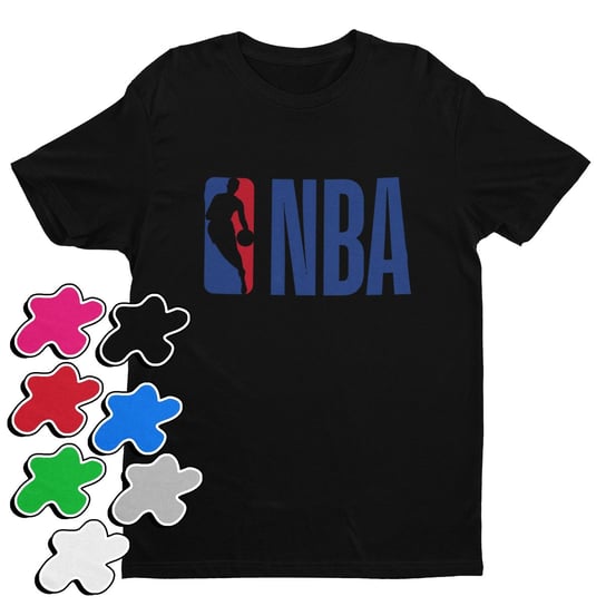 KOSZULKA T-SHIRT DZIECIĘCA Z NADRUKIEM BASKET KOSZYKÓWKA NBA -S 122-134 Inna marka