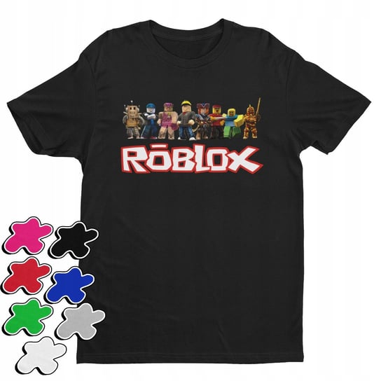 KOSZULKA T-SHIRT DZIECIĘCA Z NADRUKIEM DLA GRACZA ROBLOX GRY -M 134-140 Inna marka