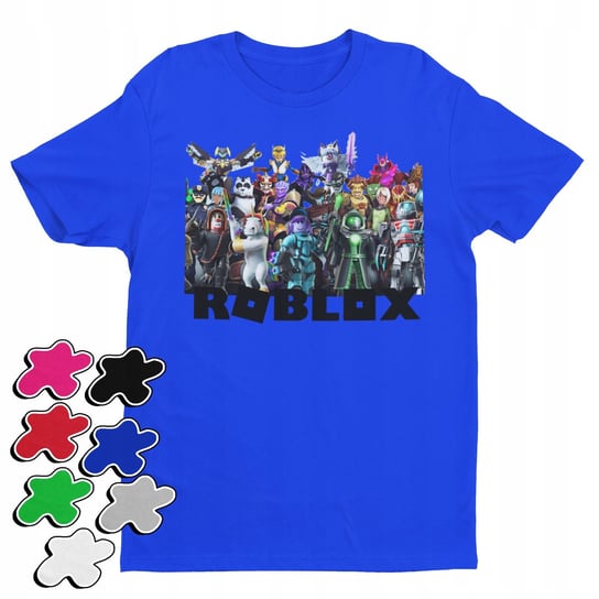 KOSZULKA T-SHIRT DZIECIĘCA Z NADRUKIEM DLA GRACZA ROBLOX GRY -S 122-128 Inna marka