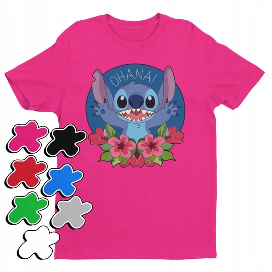 KOSZULKA T-SHIRT DZIECIĘCA Z NADRUKIEM DUŻY WYBÓR LILO STITCH -M 134-140 Inna marka