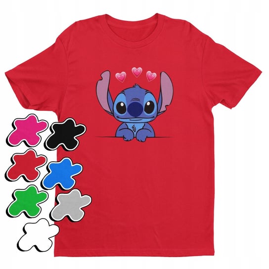 KOSZULKA T-SHIRT DZIECIĘCA Z NADRUKIEM DUŻY WYBÓR LILO STITCH -M 134-140 Inna marka