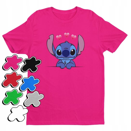 KOSZULKA T-SHIRT DZIECIĘCA Z NADRUKIEM DUŻY WYBÓR LILO STITCH -S 122-128 Inna marka