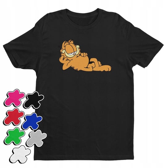 KOSZULKA T-SHIRT DZIECIĘCA Z NADRUKIEM GARFIELD KOT LASAGNE -M 134-140 Inna marka