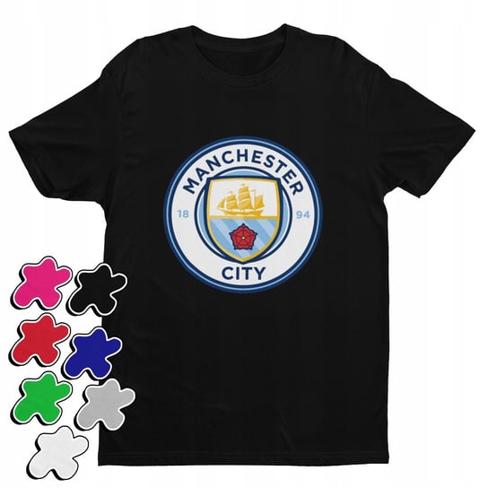 KOSZULKA T-SHIRT DZIECIĘCA Z NADRUKIEM MANCHESTER CITY NOŻNA -XL 158-164 Inna marka