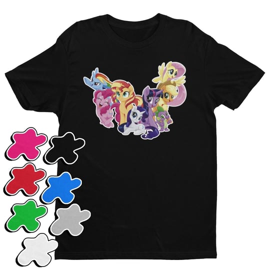 KOSZULKA T-SHIRT DZIECIĘCA Z NADRUKIEM MY LITTLE PONY RÓŻNE -L 146-152 Inna marka