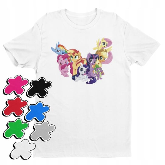 KOSZULKA T-SHIRT DZIECIĘCA Z NADRUKIEM MY LITTLE PONY RÓŻNE -S 122-128 Inna marka