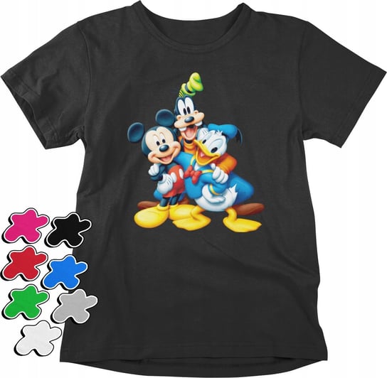 KOSZULKA T-SHIRT DZIECIĘCA Z NADRUKIEM MYSZKA MIKI GOOFY DONALD -XXS 98-104 Inna marka