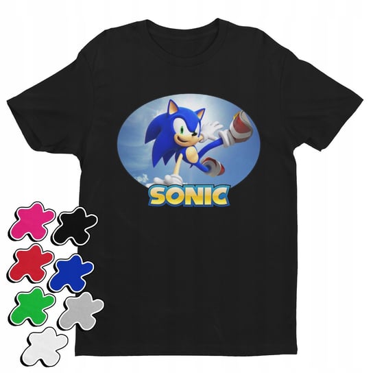 Koszulka T-Shirt Dziecięca Z Nadrukiem Sonic Różne Wzory Kolory -M 134-140 Inna marka