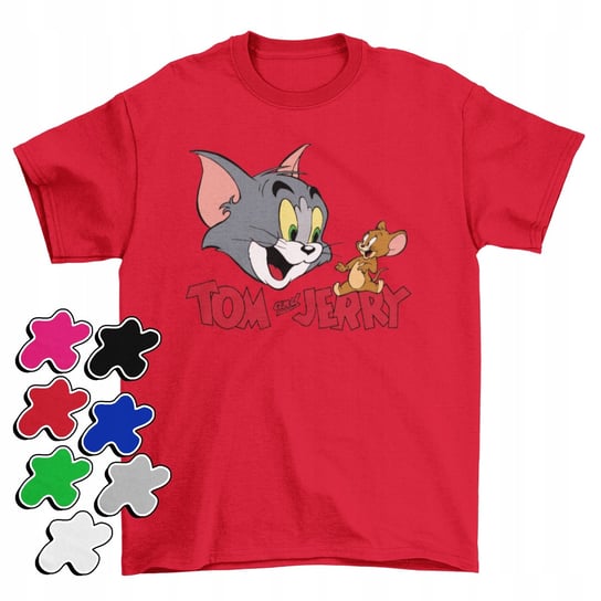 KOSZULKA T-SHIRT DZIECIĘCA Z NADRUKIEM TOM JERRY KOT MYSZKA -XL 158-164 Inna marka