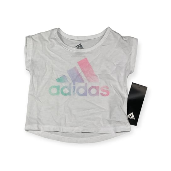 Koszulka t-shirt dziewczęcy biały ADIDAS 3M Adidas