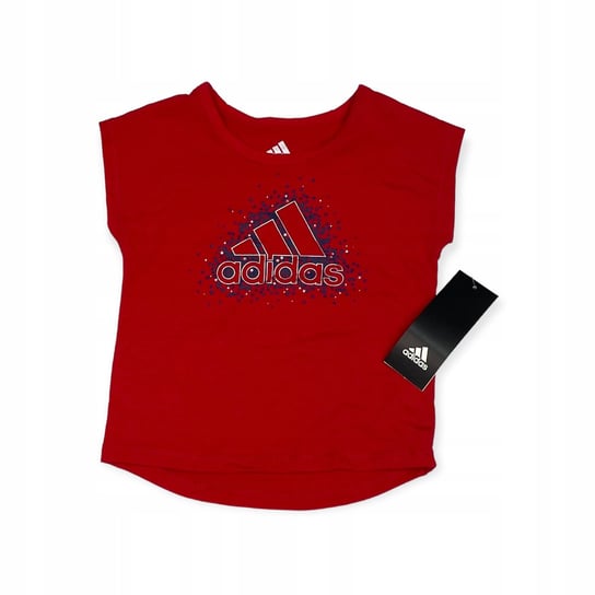 Koszulka t-shirt dziewczęcy logo ADIDAS 12 M Adidas