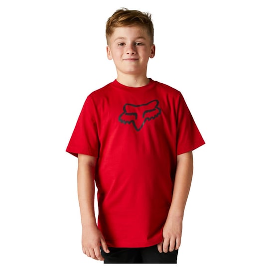 Koszulka T-Shirt FOX JUNIOR LEGACY FLAME, kolor czerwony rozmiar YL Fox