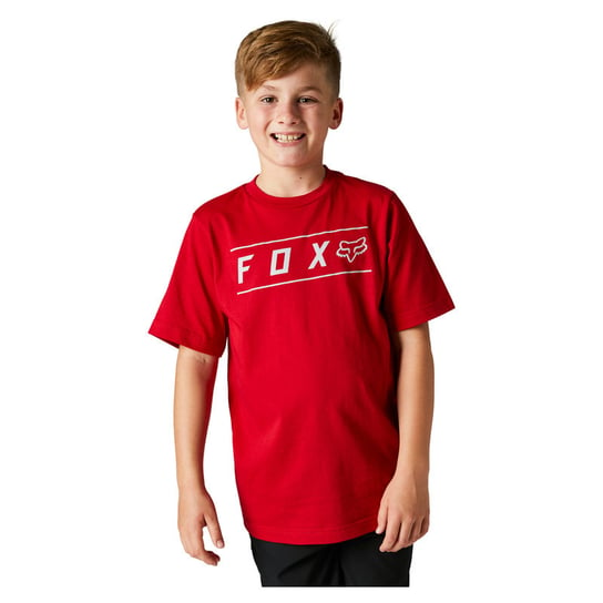 Koszulka T-Shirt FOX JUNIOR PINNACLE FLAME, kolor czerwony rozmiar YL Fox