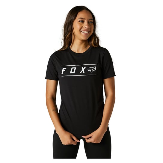 Koszulka T-Shirt FOX LADY PINNACLE TECH , kolor czarno-biała L Fox