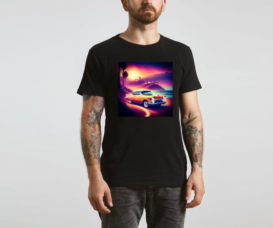 Koszulka T-Shirt Havana Car rozmiar 2XL z nadrukiem nadruk auto samochód Inna marka