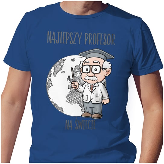 KOSZULKA T-SHIRT M DZIEŃ NAUCZYCIELA NAJLEPSZY PROFESOR NA ŚWIECIE JAKOŚĆ PolskaKoszulka