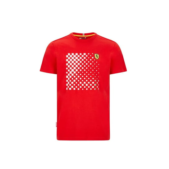 Koszulka T-shirt męska Checkered czerwona Ferrari F1 - S Scuderia Ferrari F1 Team