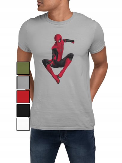 Koszulka T-Shirt Męska Z Nadrukiem Avengers Spiderman Pająk - L Inna marka