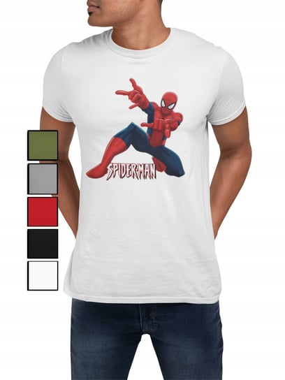 Koszulka T-Shirt Męska Z Nadrukiem Avengers Spiderman Pająk - S Inna marka