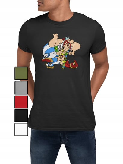 Koszulka T-Shirt Męska Z Nadrukiem Bajki Asterix Obelix Wzory Mix - 3Xl Inna marka