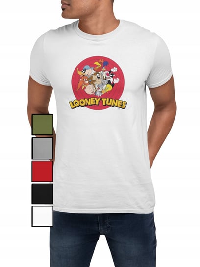 KOSZULKA T-SHIRT MĘSKA Z NADRUKIEM BOHATEROWIE LOONEY TUNES - 3XL Inna marka