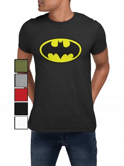 KOSZULKA T-SHIRT MĘSKA Z NADRUKIEM DC AVENGERS BATMAN RÓŻNE - M Inna marka