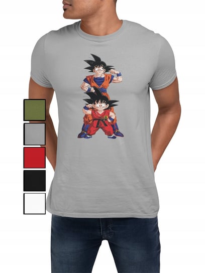 KOSZULKA T-SHIRT MĘSKA Z NADRUKIEM DRAGON BALL ANIME GOKU -3XL Inna marka