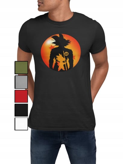 KOSZULKA T-SHIRT MĘSKA Z NADRUKIEM DRAGON BALL ANIME GOKU - 3XL Inna marka