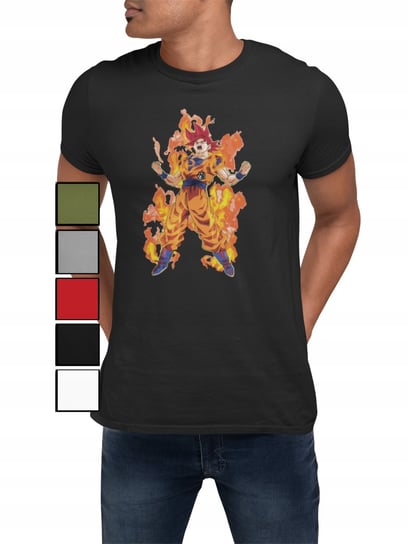 Koszulka T-Shirt Męska Z Nadrukiem Dragon Ball Anime Goku - M Inna marka