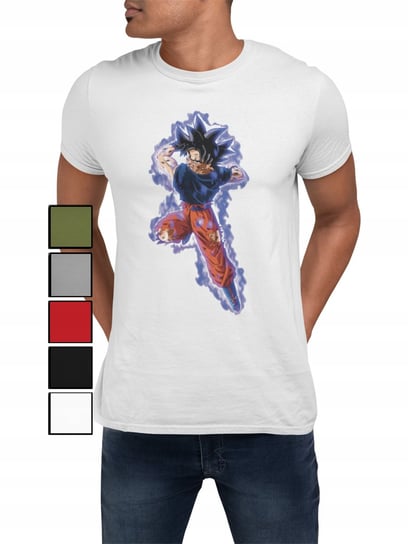 KOSZULKA T-SHIRT MĘSKA Z NADRUKIEM DRAGON BALL ANIME GOKU - XXL Inna marka