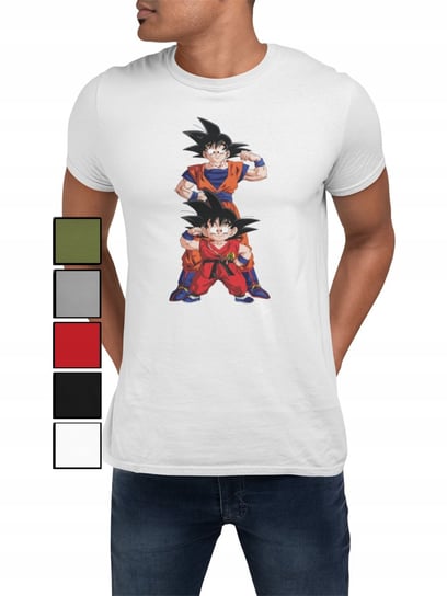 KOSZULKA T-SHIRT MĘSKA Z NADRUKIEM DRAGON BALL ANIME GOKU - XXL Inna marka