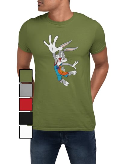 KOSZULKA T-SHIRT MĘSKA Z NADRUKIEM LOONEY TUNES BUGS- M Inna marka