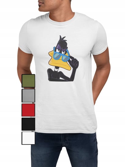 Koszulka T-Shirt Męska Z Nadrukiem Looney Tunes Kaczor Daffy - M Inna marka